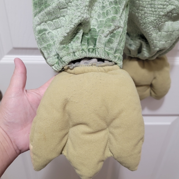 VTG Dinosaur Green Dragon Tail Claws Costume Dress Up Outfit Sz 4T / 44" Length‎ - Picture 5 of 16